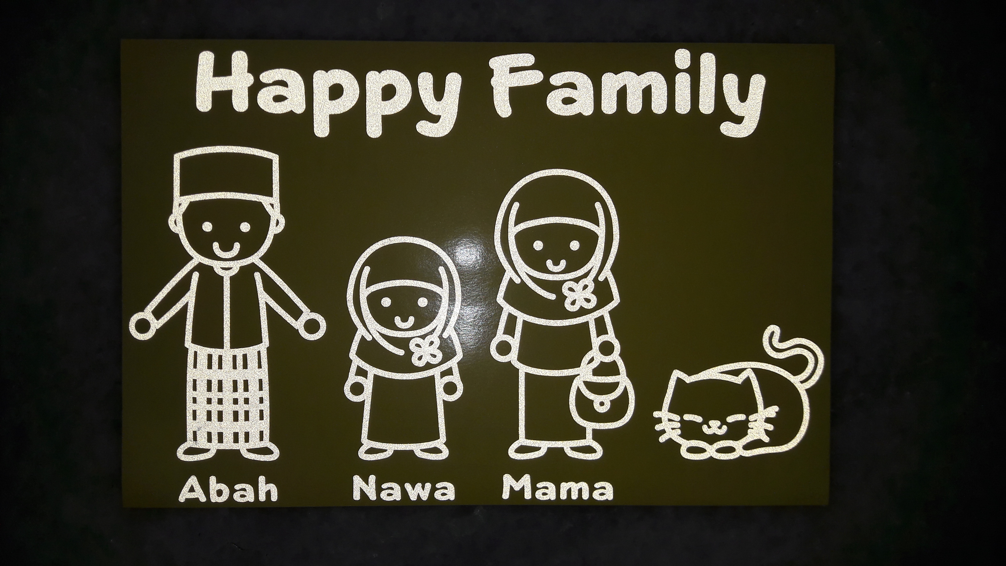 Bukti Pengiriman Sticker Nama Midi Dan Sticker Happy Family BIG STORE
